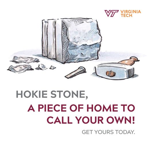 You get a chunk of Hokie history, and your donation goes to MSE student success. Your support makes us rock solid. #handsonhokies #hokiesgiveback #hokiestone loom.ly/ew7vznE