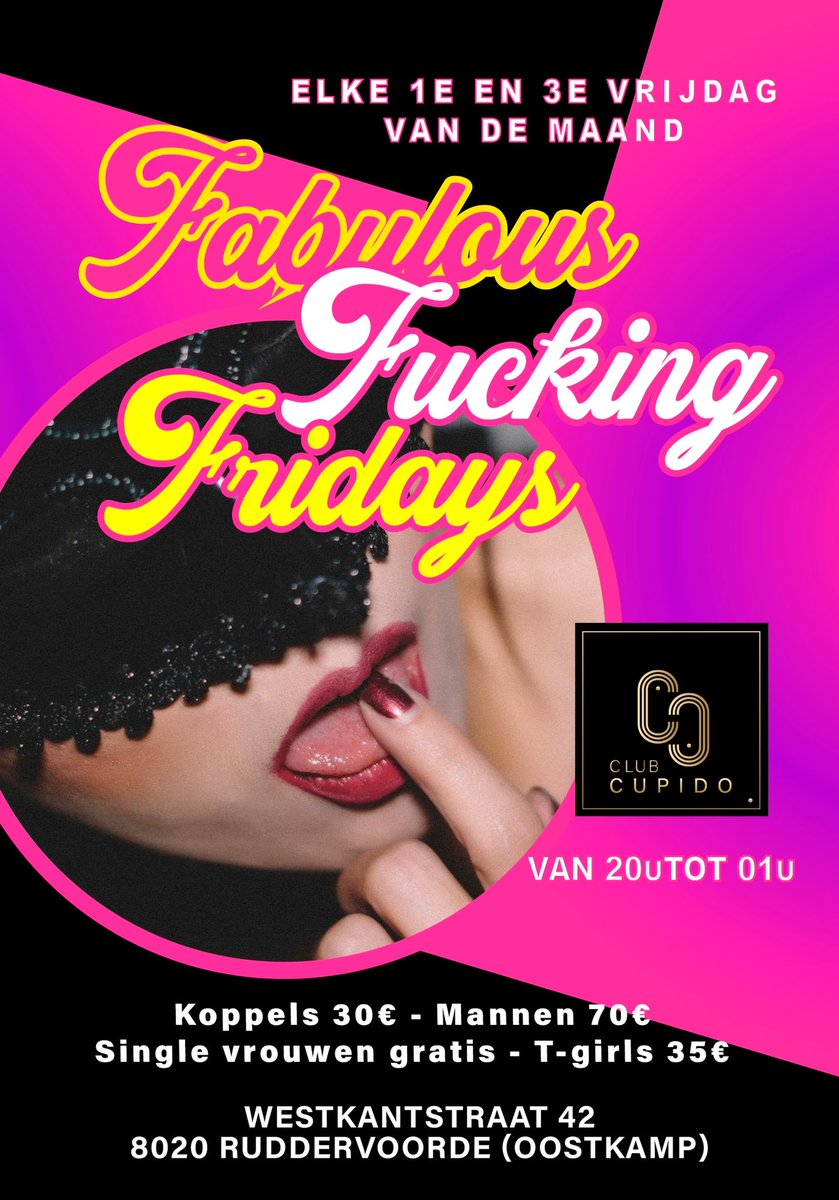 Hou je van spannende ontmoetingen… Van een avond ongeremde fun?
🎀Vanaf vrijdag 7 oktober elke eerste en derde vrijdagavond!!🎀