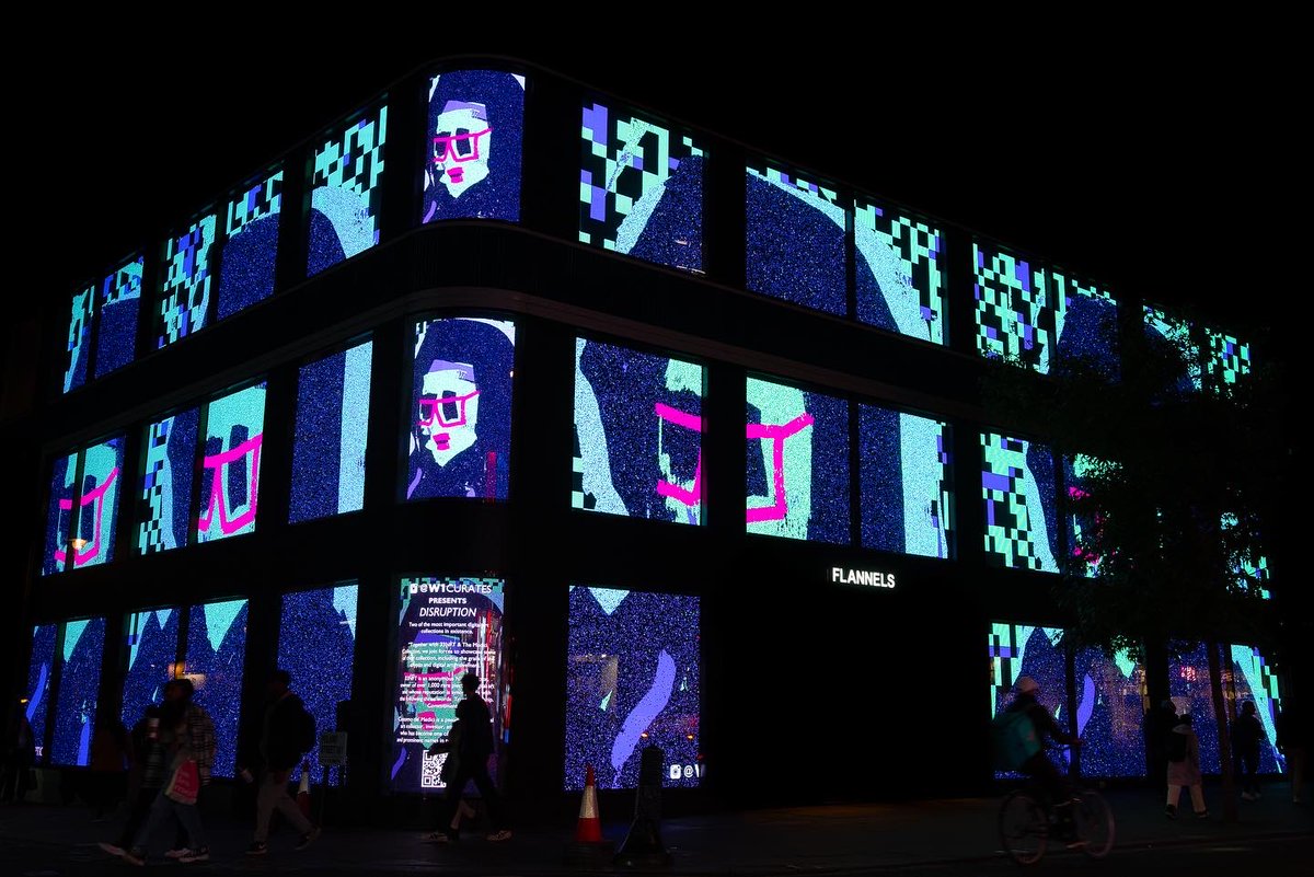 W1curates's tweet photo. W1 Curates Presents Disruption
@33NFT
@CozomoMedici
@kdean
@GBMedici
@flannelsfashion
@W1curates
#33nft #medici #digitalart #london #exhibition #w1curates #w1immersive #nft #digitalart #publicart #nftcommunity https://t.co/mS3Upy92GZ