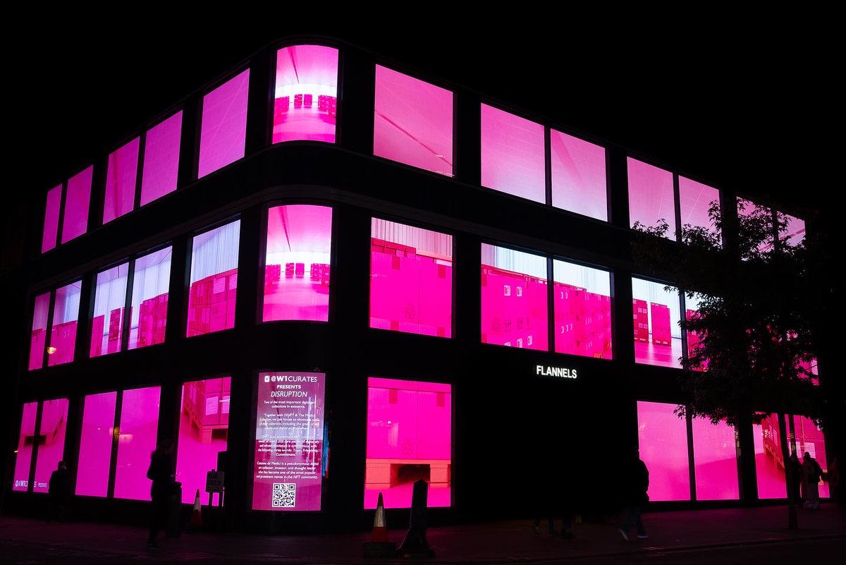 W1curates's tweet photo. W1 Curates Presents Disruption
@33NFT
@CozomoMedici
@kdean
@GBMedici
@flannelsfashion
@W1curates
#33nft #medici #digitalart #london #exhibition #w1curates #w1immersive #nft #digitalart #publicart #nftcommunity https://t.co/mS3Upy92GZ