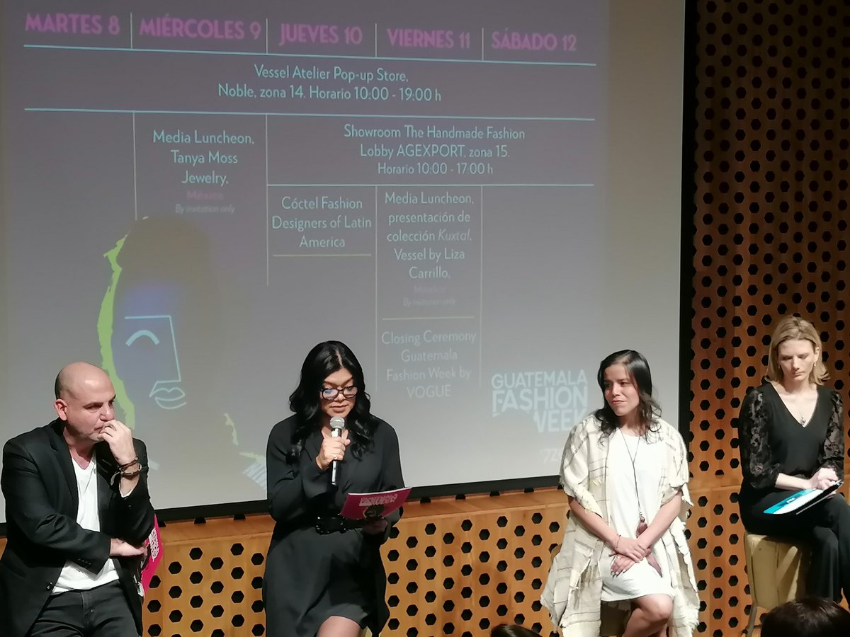 RaquelMullerTh's tweet photo. Guatemala Fashion Week se desarrollará del 8 al 12 de noviembre en diferentes sedes. El 8 de noviembre comenzará en Antigua Guatemala y 9, 10 y 11 de noviembre la moda se centra en la Ciudad de Guatemala. #HandMadeGt #GuateEstáDeModa @AGEXPORTGT @handmadegt https://t.co/x2NohmzpQx