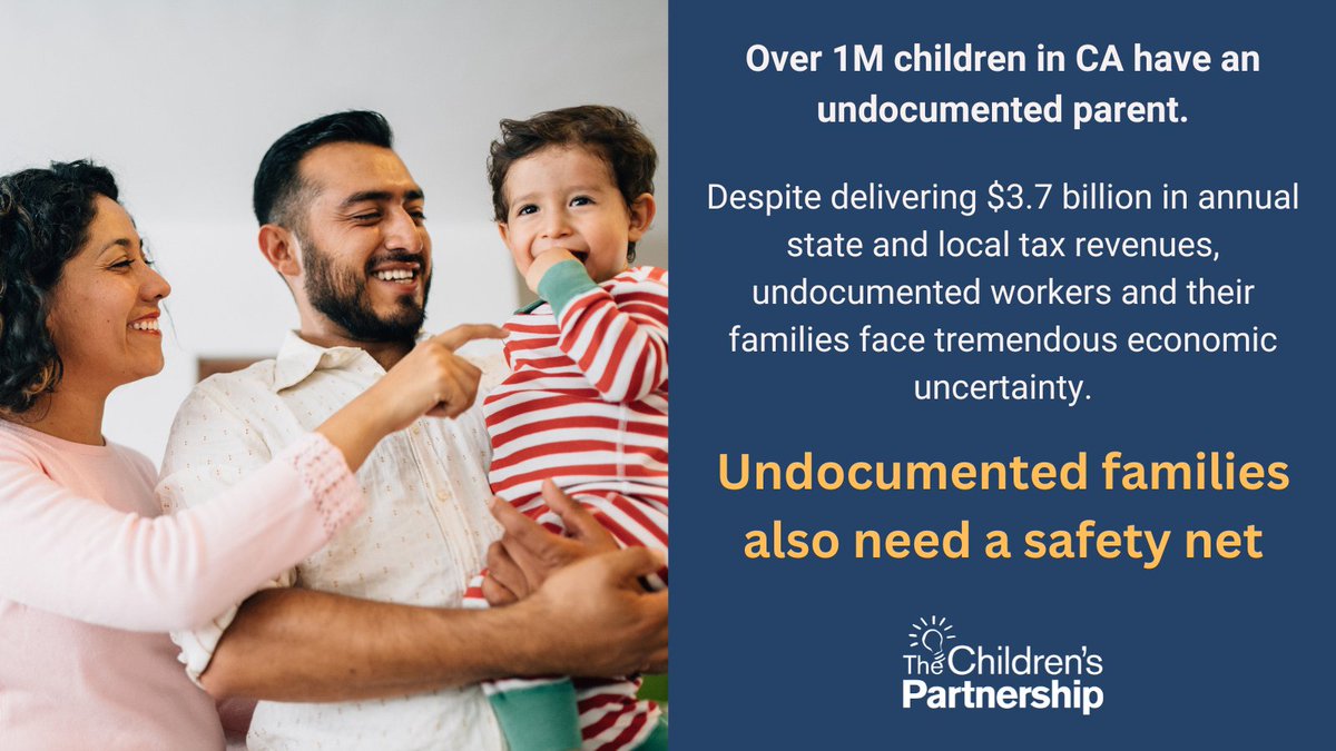 KidsPartnership's tweet photo. @CAGovernor's decision to veto AB2847 will make it more difficult for #excludedworkers & their families to get adequate assistance in times of need.
With over 1M CA kids who have an undocumented parent, we are deeply disappointed. (1/2) https://t.co/07H5WcELoh