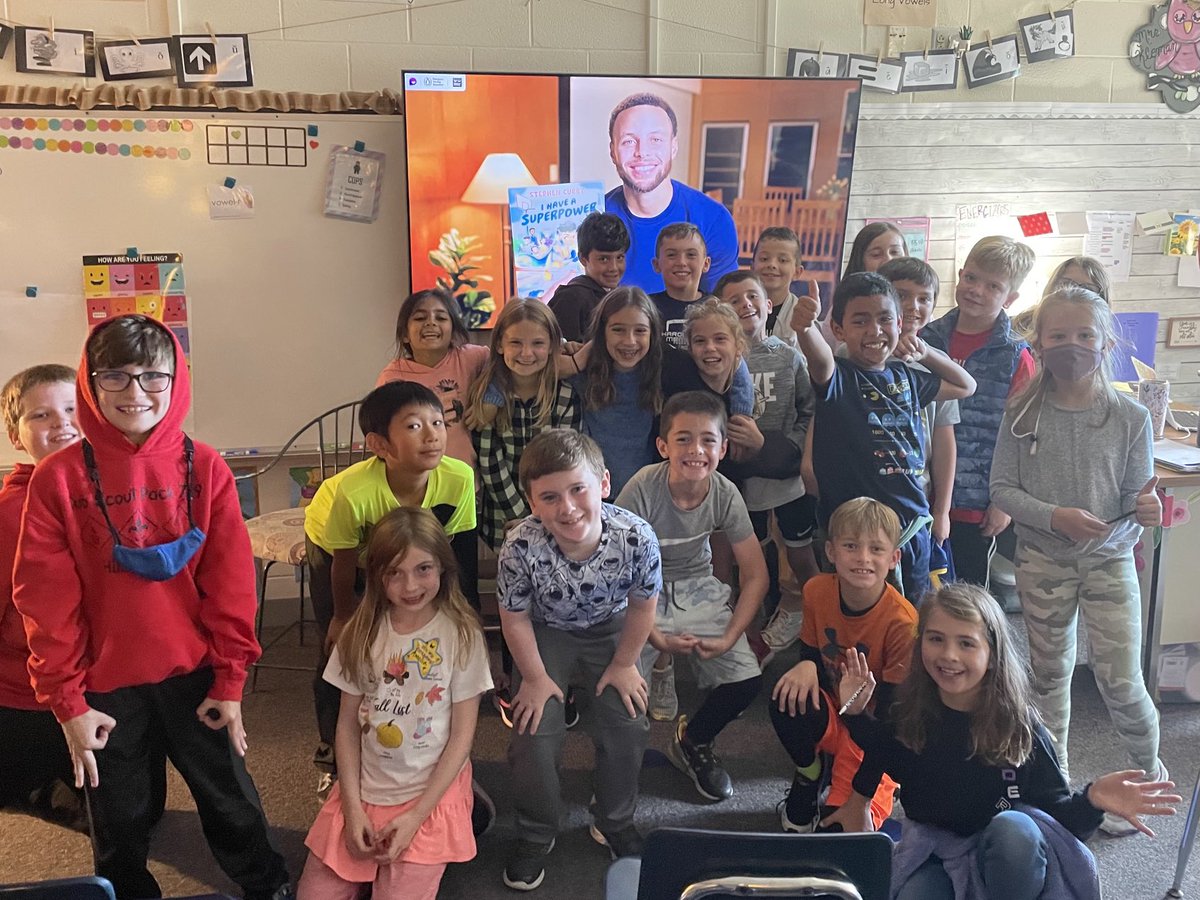 Mrsmkleman's tweet photo. Thanks ⁦@StephenCurry30⁩ for reminding us that we all have SUPERPOWERS! ⁦@penguinkids⁩ ⁦@FlipgridEvents⁩ ⁦@ADCCampus⁩ https://t.co/K4QTCVfdSu