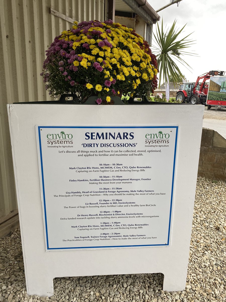 Envirosystemsuk's tweet photo. All set up at @BathandWest The Dairy Show! Youโll find us at our usual spot in the showering pavilion, stand 192. Looking forward to presenting slurry emissions research & slurrybugs fertiliser savings at 12.10-1pm in the seminars pavilion ๐see you there! #teamdairy #slurrybugs https://t.co/CWXqXpoIWl