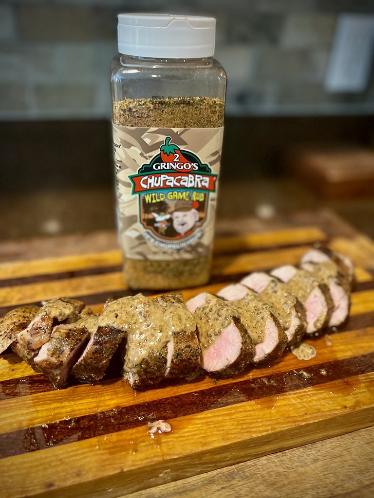Perfect pork tenderloin seasoned with <a href="/chupacabrarub/">2 Gringos Chupacabra</a> Wild Game Rub. 🚨Get yours at 2gringoschupacabra.com  today and use my code “Daddysquenbrew” for a 15% discount🚨

#shakeitrubitloveit #chupacabrarub #porktenderloin #wildgame #wildgamerub #pork #smoked #seared #eeeeeats #bbq