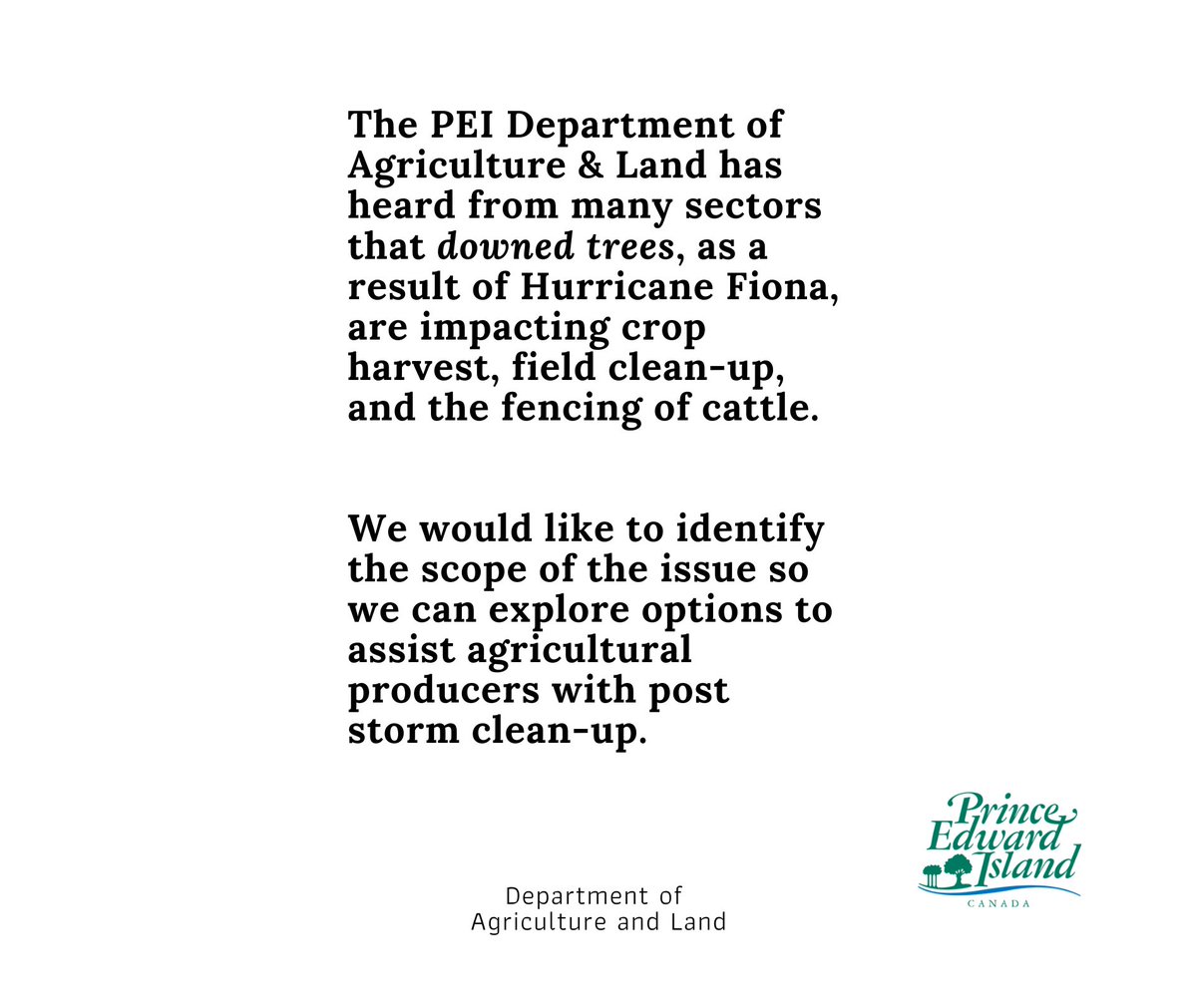 PEI Federation of Agriculture tweet media