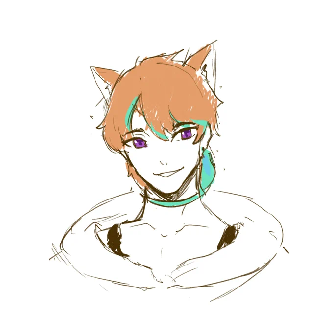tried to draw gender bent Kiara but my lack of interest for men prevents me to do it well 