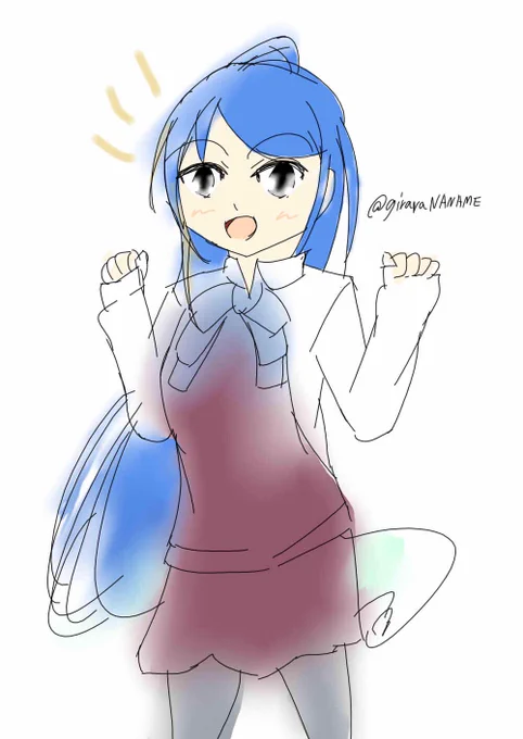 #艦これ版深夜の真剣お絵描き60分一本勝負#艦これ版真剣お絵描き60分一本勝負_20221004#五月雨 #艦これ夕雲型コス五月雨 