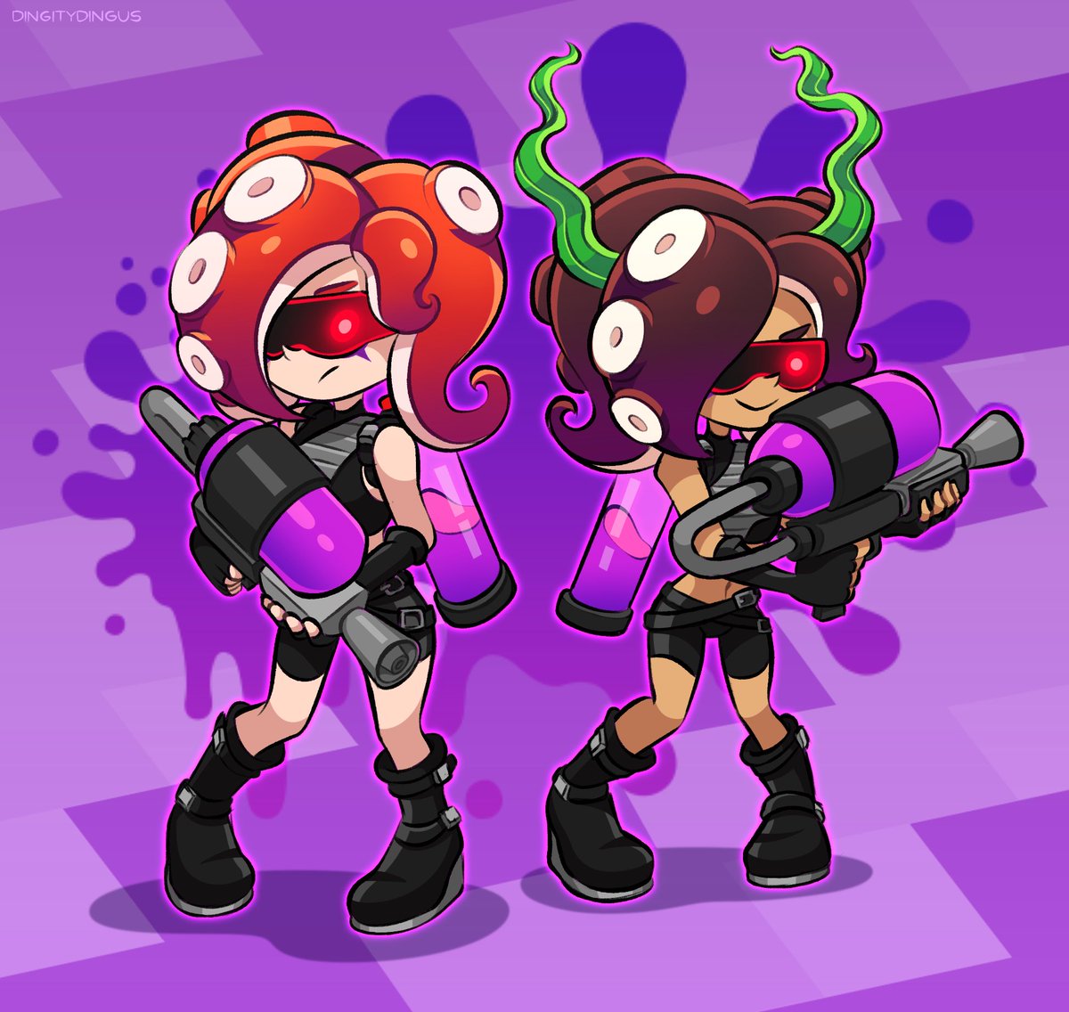 Octolings 💥🐙 #Splatoon #Nintendo #Fanart