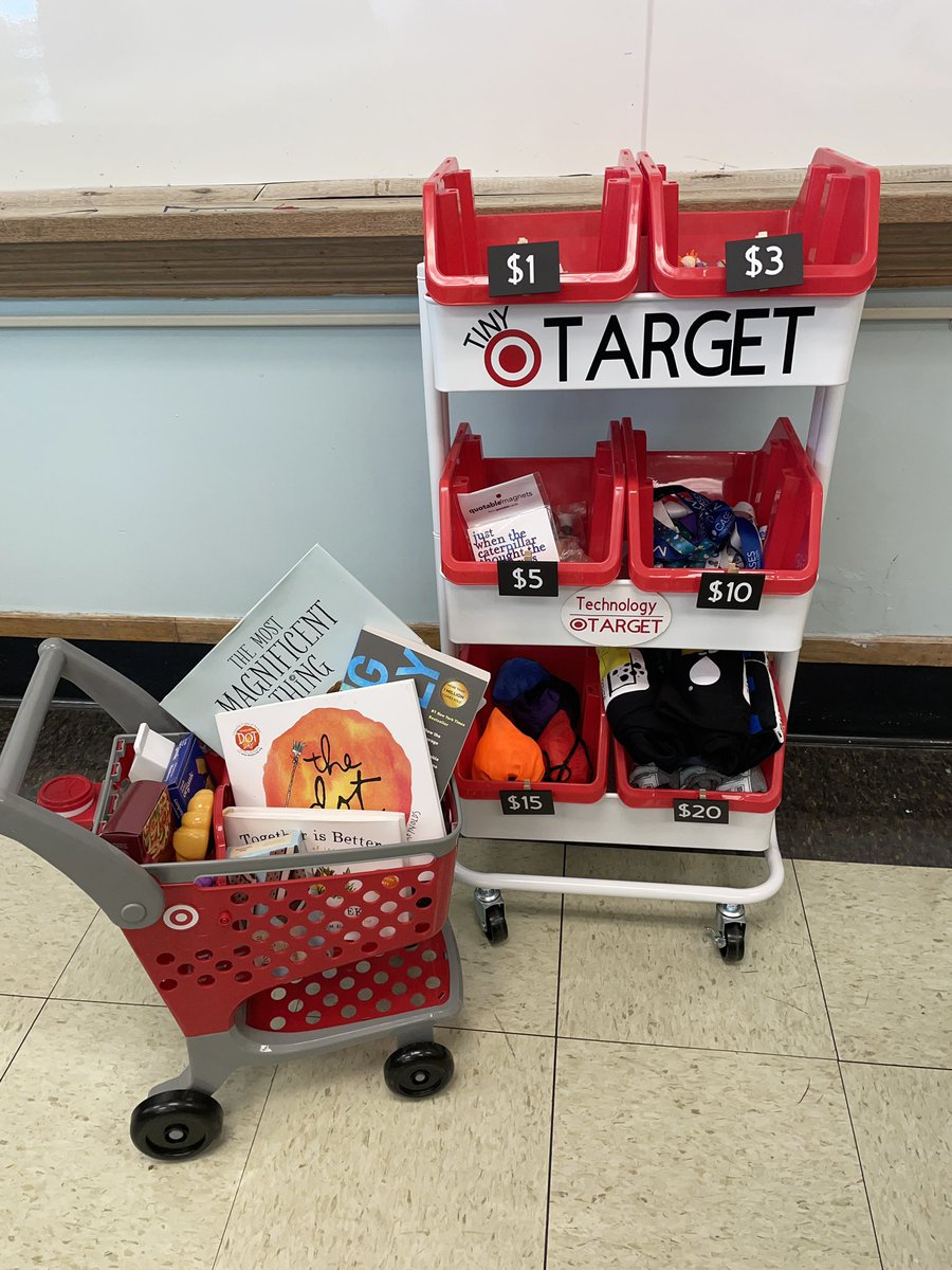 missweinstein39's tweet photo. Tech tiny target was a hit with our new teachers as we explored ways they can work collaboratively with their tech coaches, and earn some tech dollars along the way! #techcoach #edtechchat #educoach #teachersrock #hilltopperstech #motivate #tinytarget #target #techtools https://t.co/bjVvJ2hwo5