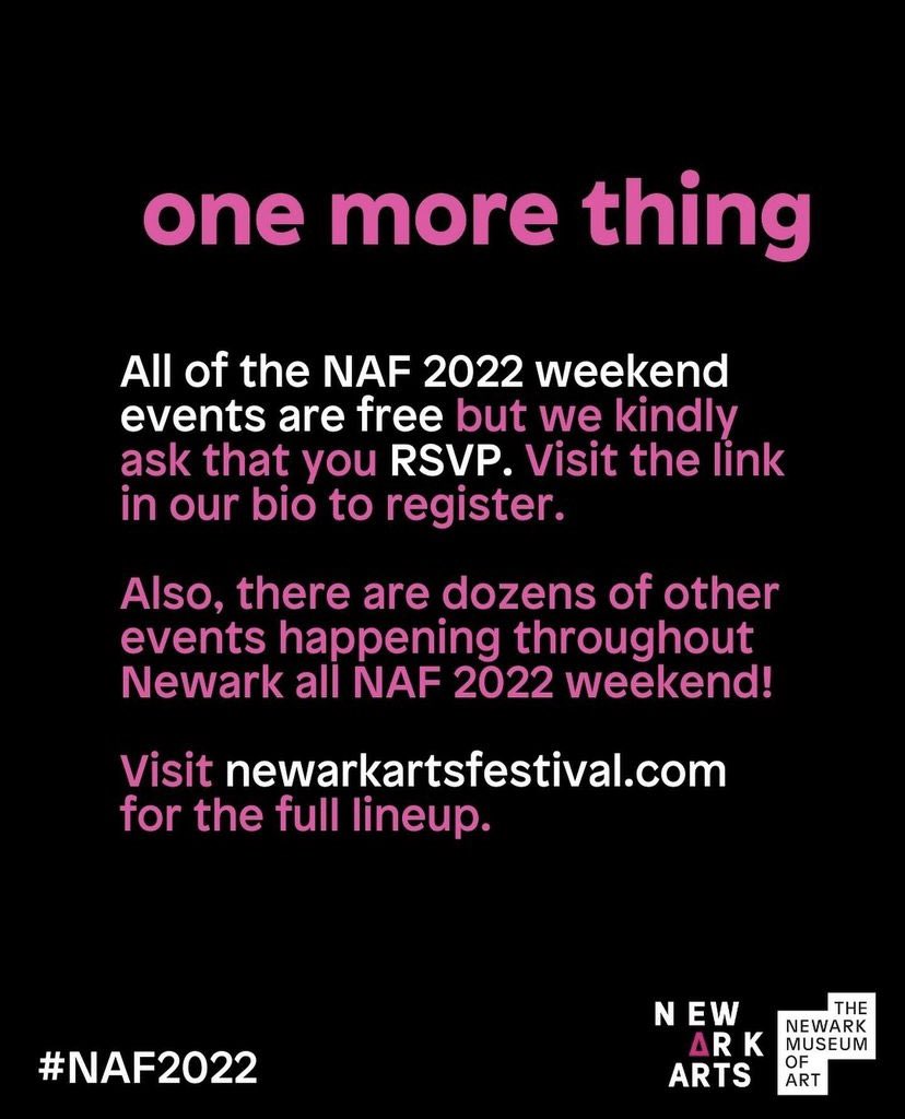 newark_arts's tweet photo. 🖇: https://t.co/k9vRMVLlCK⁣

#NJ⁣
#Art⁣
#Arts⁣
#NAF22⁣
#Culture⁣
#Newark⁣
#Festivals⁣
#NAF2022⁣
#NewJersey⁣
#Community⁣
#NewarkArts⁣
#ArtfulHealing⁣
#NewarkArtsFestival https://t.co/zFsNpMotVw