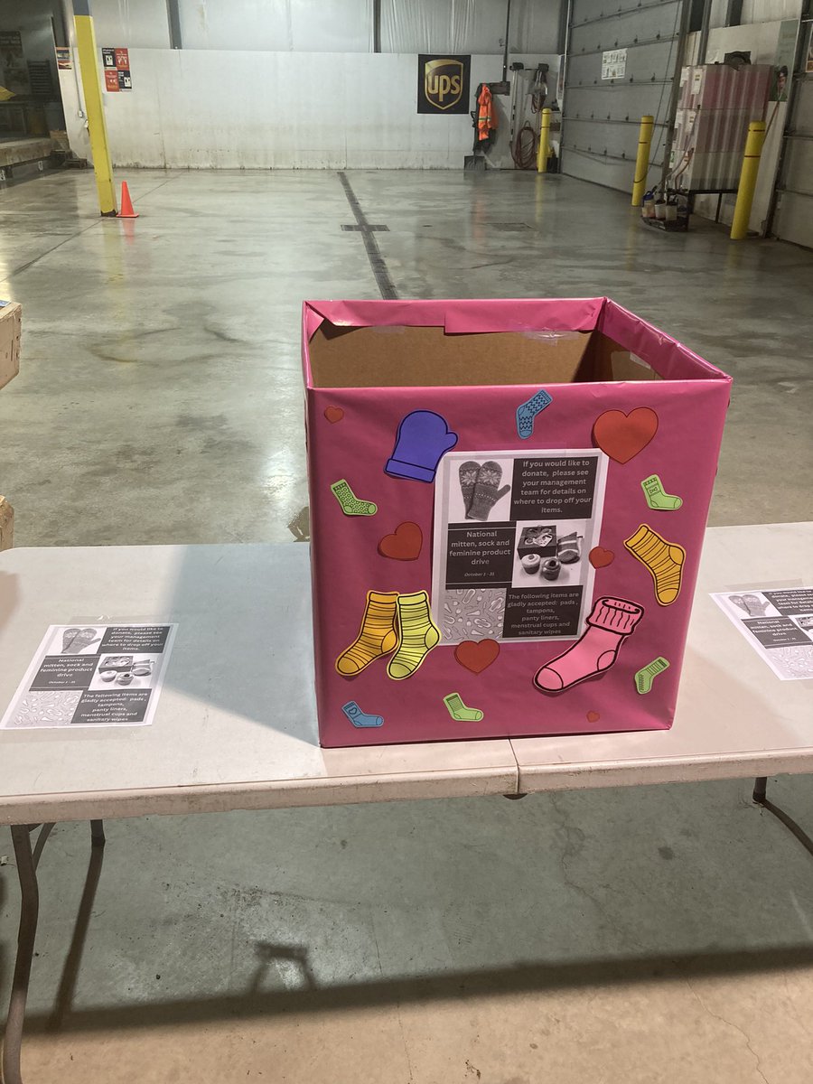 Supporting WLD Team and the initiative to collect and donate to local Women’s shelters in Fredericton area. #wld #dayofthegirl #upsers