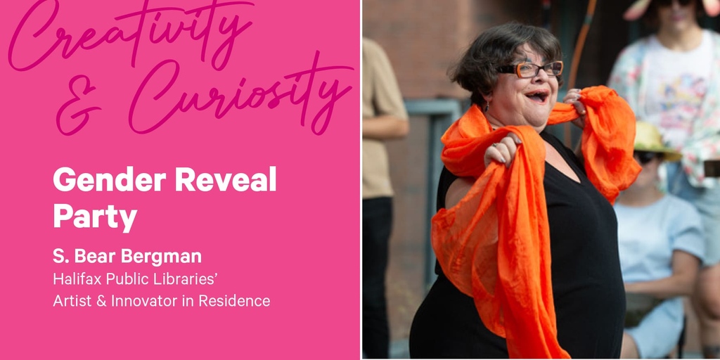 SimplyGoodForm's tweet photo. Next Friday, join us in Hubbards for the Gender Reveal Party Halifax with Artist and Innovator in Residence S. Bear Bergman!

Learn more: https://t.co/Vl6RgQrAEh https://t.co/tTazFojgMd