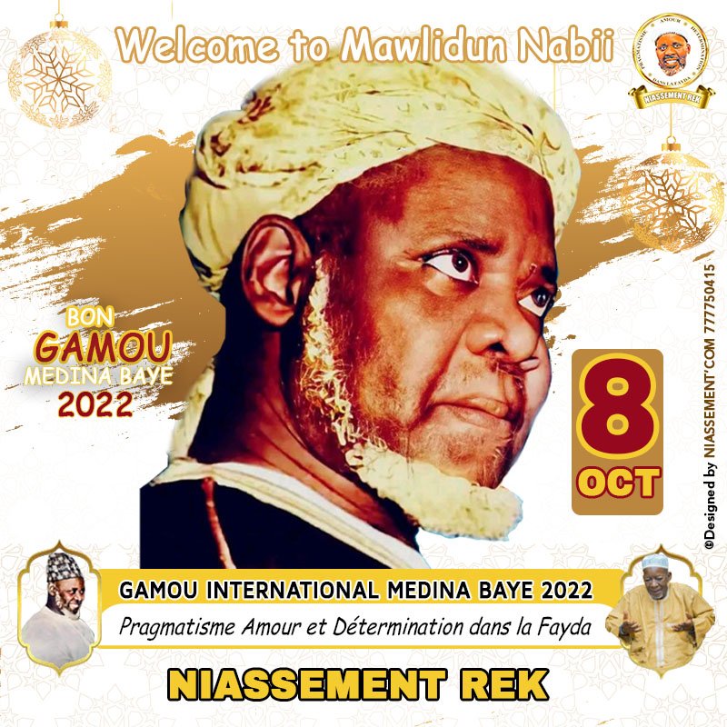 NiassementRek's tweet photo. Welcome to Mawlidun Nabii
#NIASSEMENTREK
#PRAGMATISME #AMOUR #DÉTERMINATION #DANSLAFAYDA
#GAMOU2022
#MÉDINABAYE
#BAYENIASS
#XIDMA https://t.co/vPEM0AS3z6