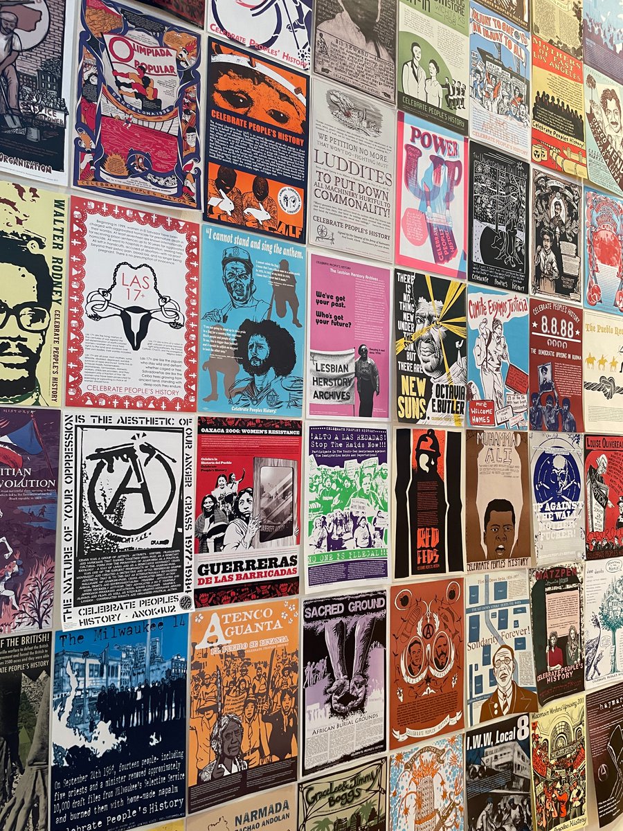 AlbanyNYLibrary's tweet photo. If the first exhibition presents printmaking liberated from expectations, the second (by Josh MacPhee) presents ideas about liberation made beautiful and engaging through its “People’s History” screenprints and interactive artmaking workshop. https://t.co/K2PwFWcGuP