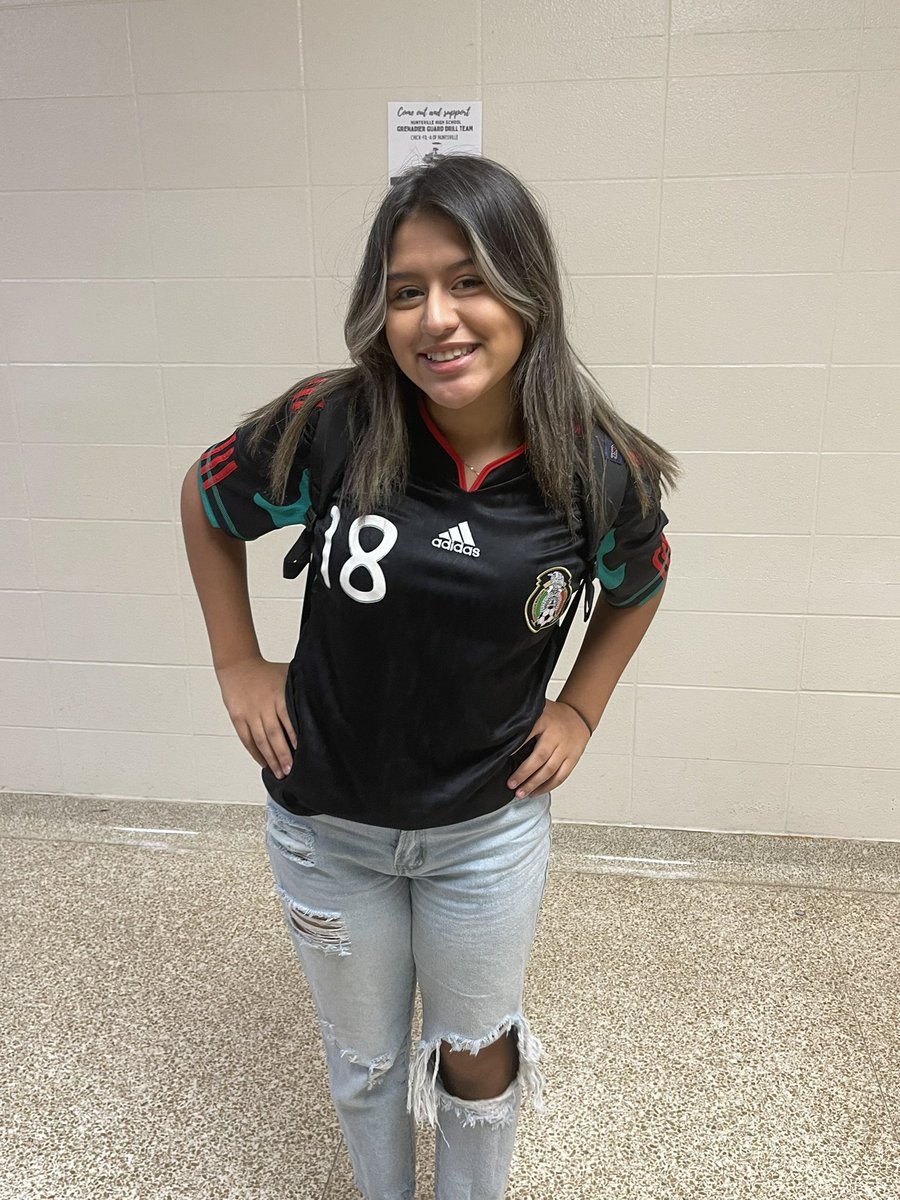 APOliphant's tweet photo. Some of our kids celebrating Hispanic Heritage Month with our Soccer Jersey Day ! https://t.co/I7xYSEOkFP