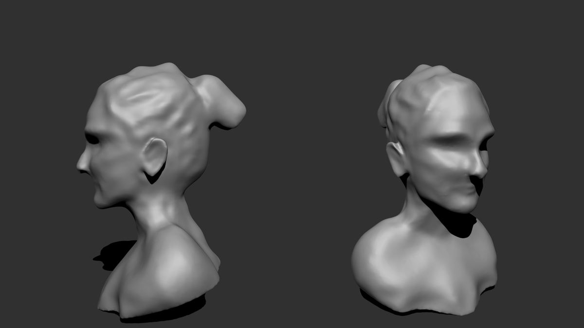 AlbertGregl's tweet photo. sculpting feminine bust
- defining the primary forms
#WIP ; #zbrush ; #organicForm https://t.co/3iayVUcLGO