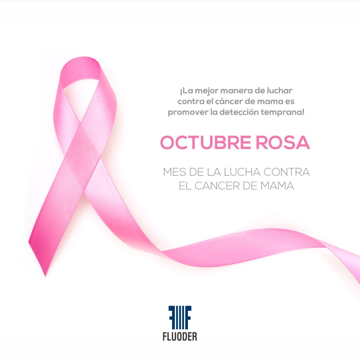 Fluoder1's tweet photo. ¡La mejor manera de luchar 
contra el cáncer de mama es 
promover la detección temprana!
Desde Fluoder, nos sumamos a la causa y apoyamos al #OctubreRosa en este mes tan importante.

#Fluoder
#Paraguay
#LuchaContraelCancerdeMama https://t.co/beimCYNhb6