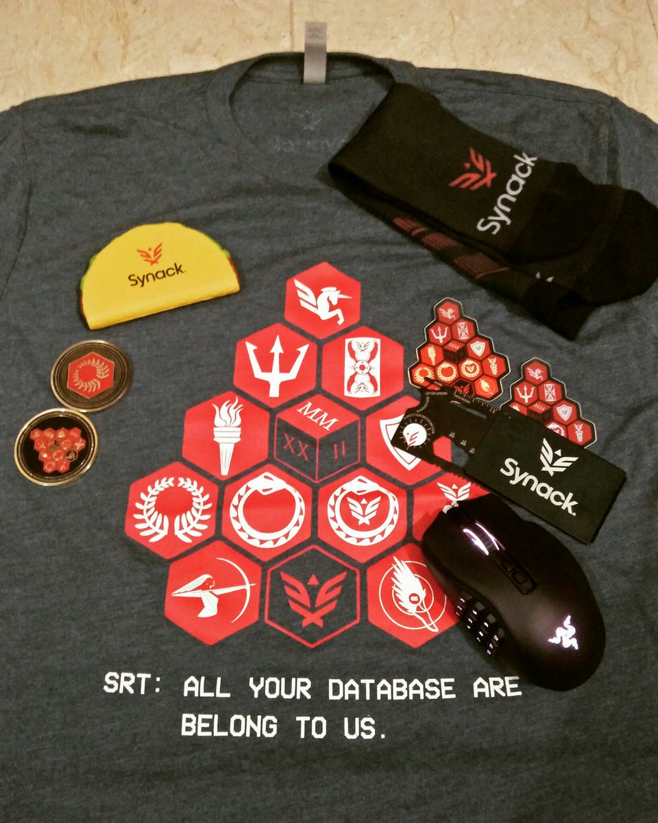 Thank you <a href="/synack/">Synack</a> and <a href="/SynackRedTeam/">Synack Red Team</a> for the amazing gifts

#swag #redteam