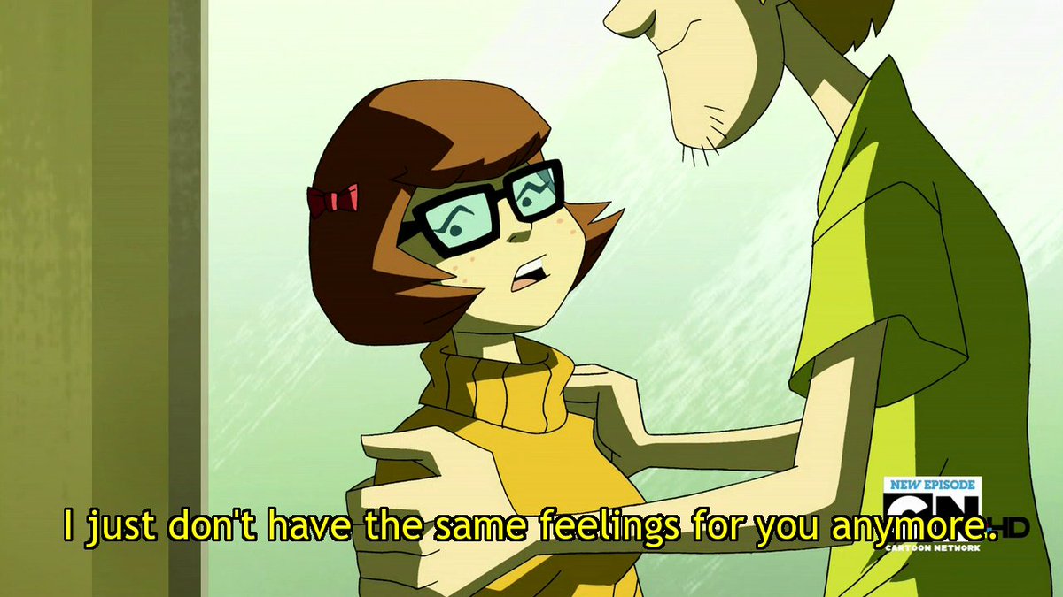DynamoSuperX's tweet photo. watching the velma sexuality discourse on animation twitter is hilarious af. 

y'all looking at this as if every velma is canonically the same person when they aren't. In some iterations she's lesbian but she likes men in others. It depends on which velma you're talking about. https://t.co/jBvzNQqLnn