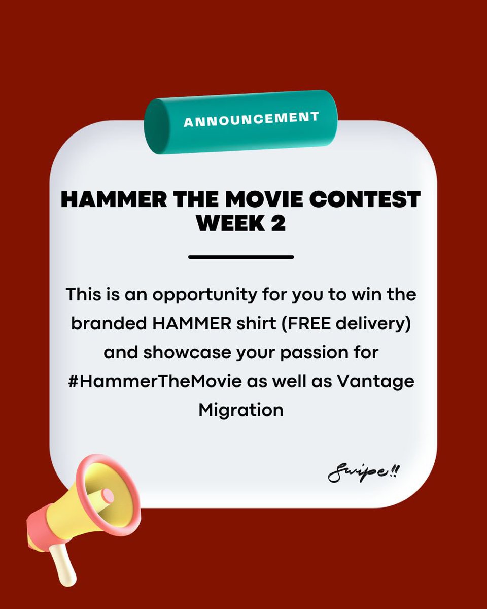 HammerTheMovie_'s tweet photo. 📌#HammerTheMovie Contest -Week 2

#Answer_these_Questions:

1. Who is the lead actress in the movie and what was her nickname in the scene she played with Etinosa?

2. What is the name of Bimbo Ademoye's bike? 
#HAMMER ASUU CONUA Federal Government #HouseOfTheDragon #movie https://t.co/raukInp5HU