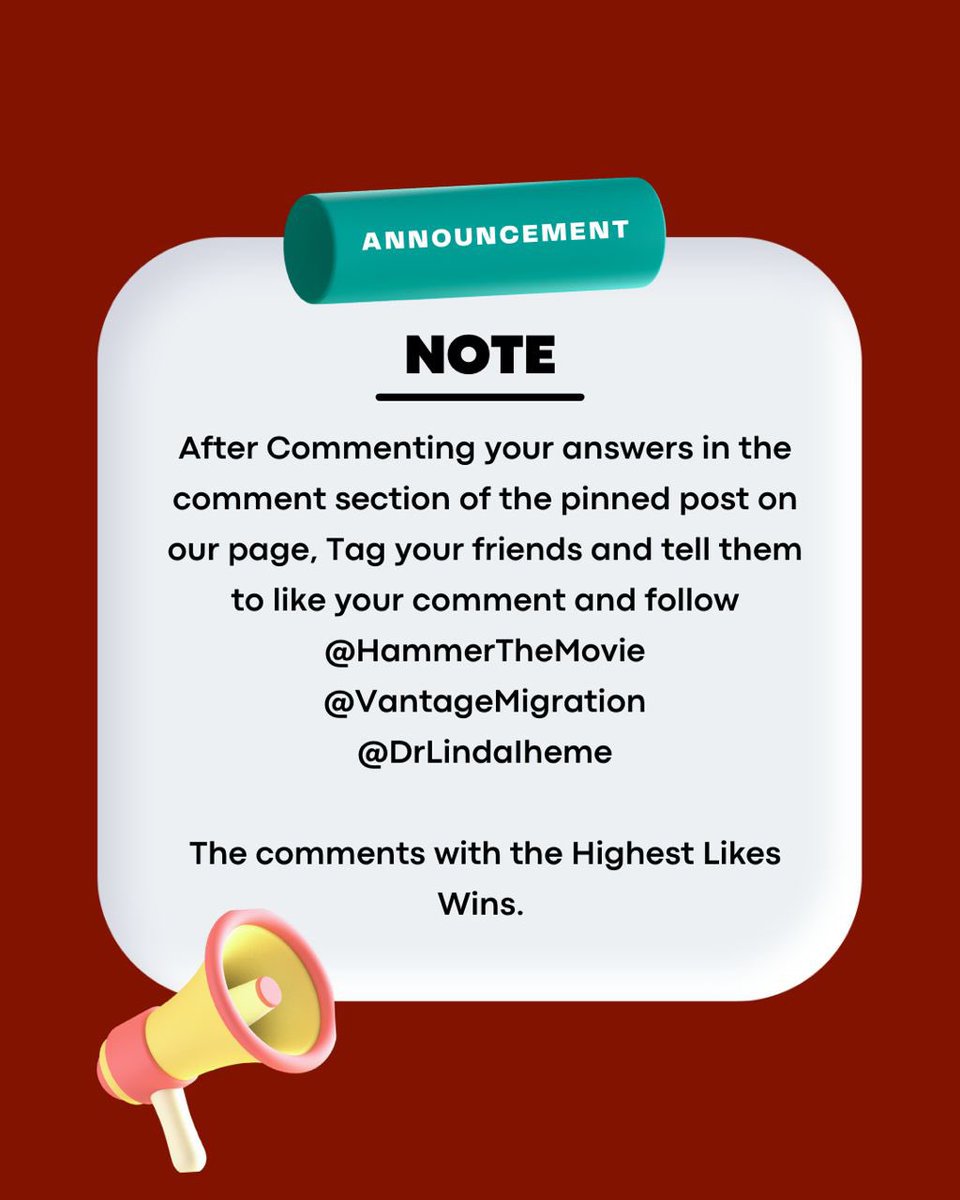 HammerTheMovie_'s tweet photo. 3. What character did Fontenne Bassey play in the movie? 

4. What is the most hilarious statement Bimbo Ademoye made in the movie? 

5. What role did Lucy Edet play in the movie? 

The first 10 persons to get the answers correctly with the highest likes and engagement wins. https://t.co/JkA8T4C0XM