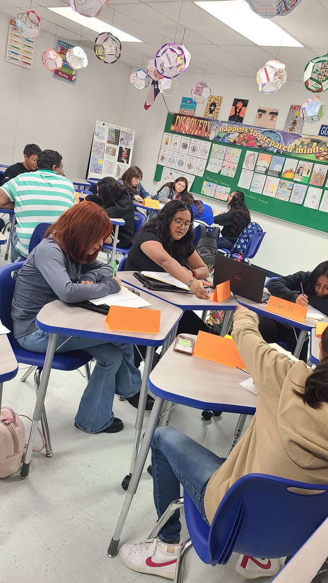 Students working on their writing skills during TSIA boot camp. #sehsthebest