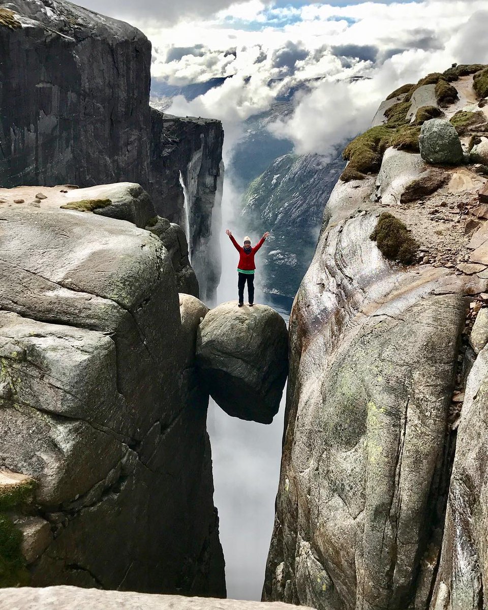 rTravelPhotos's tweet photo. /u/-Bending-Unit-22: My Rock - This photo of my wife on Kjeragbolten (Norway) is one of my favorites from a 2017 trip! #travel #traveling #travelphotography #travelphoto #photo #exploring #ilovetravel #ilovetotravel #travelbucketlist #travelblog https://t.co/e6jZ2vNVkR
