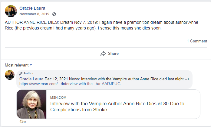 Happy Birthday Anne Rice!  