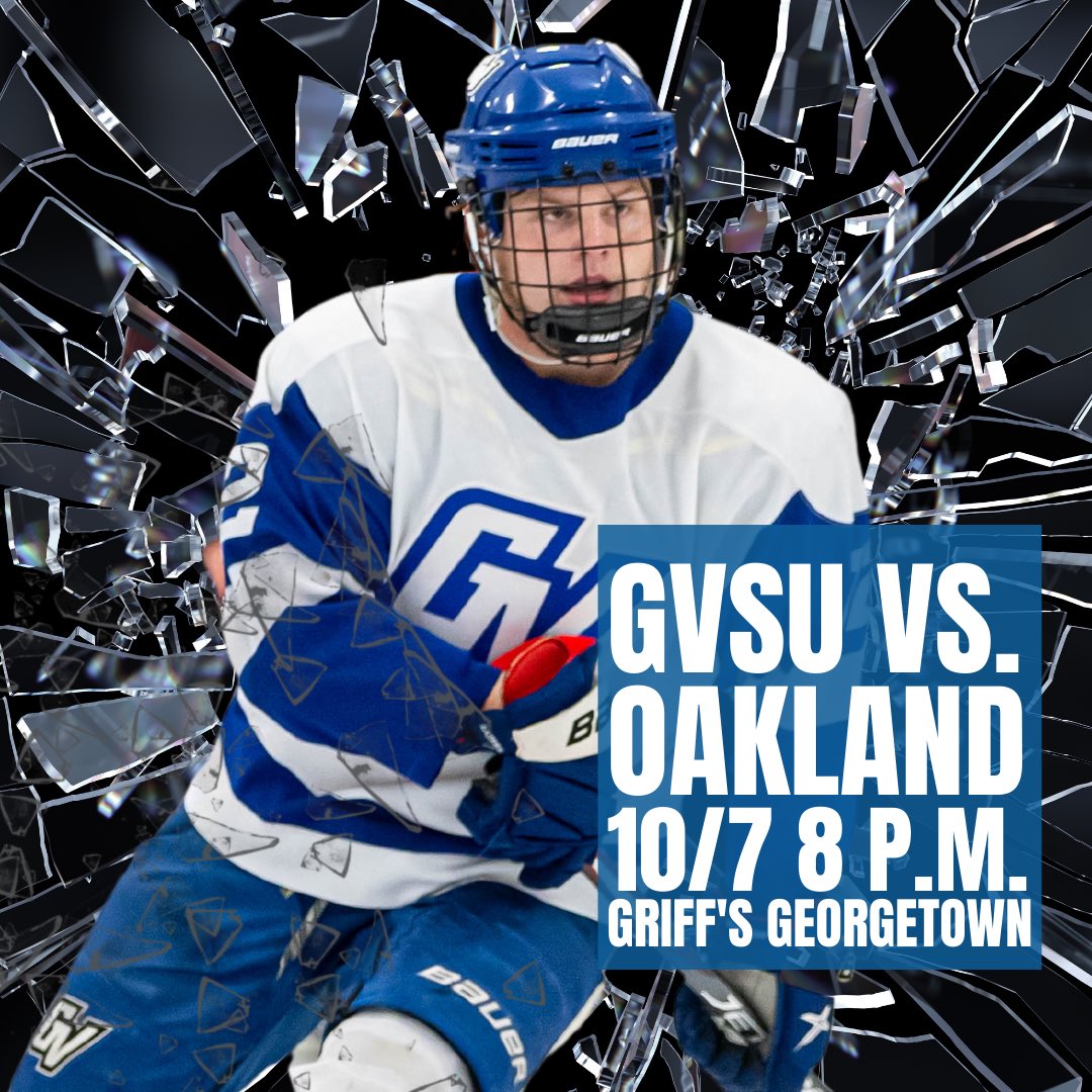 GV_Hockey's tweet photo. Big home weekend for the Lakers! 

This weekends schedule:
10/7: 8P.M. GVSU vs. Oakland
10/8: 7:30P.M. GVSU vs. Adrian

GVSU students get in free with ID! 

Purchase tickets at: https://t.co/aeVNDVvNQf
*cash will not be accepted for tickets, must purchase online*

#AnchorUp ⚓️⬆️ https://t.co/MrFRdxnHlL