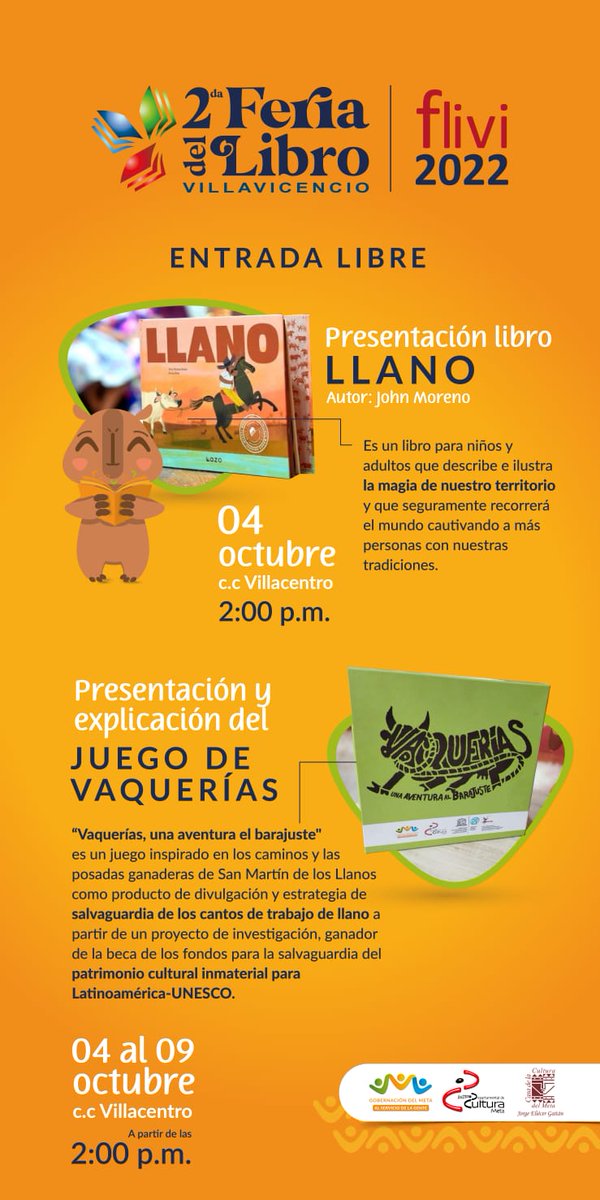 CamiArismendyM's tweet photo. Hoy se presenta #Llano un libro ilustrado que nos presenta la magia del mar verde @jhonmorenoriano @InsCulturaMeta @mincultura https://t.co/OyON50IUgs
