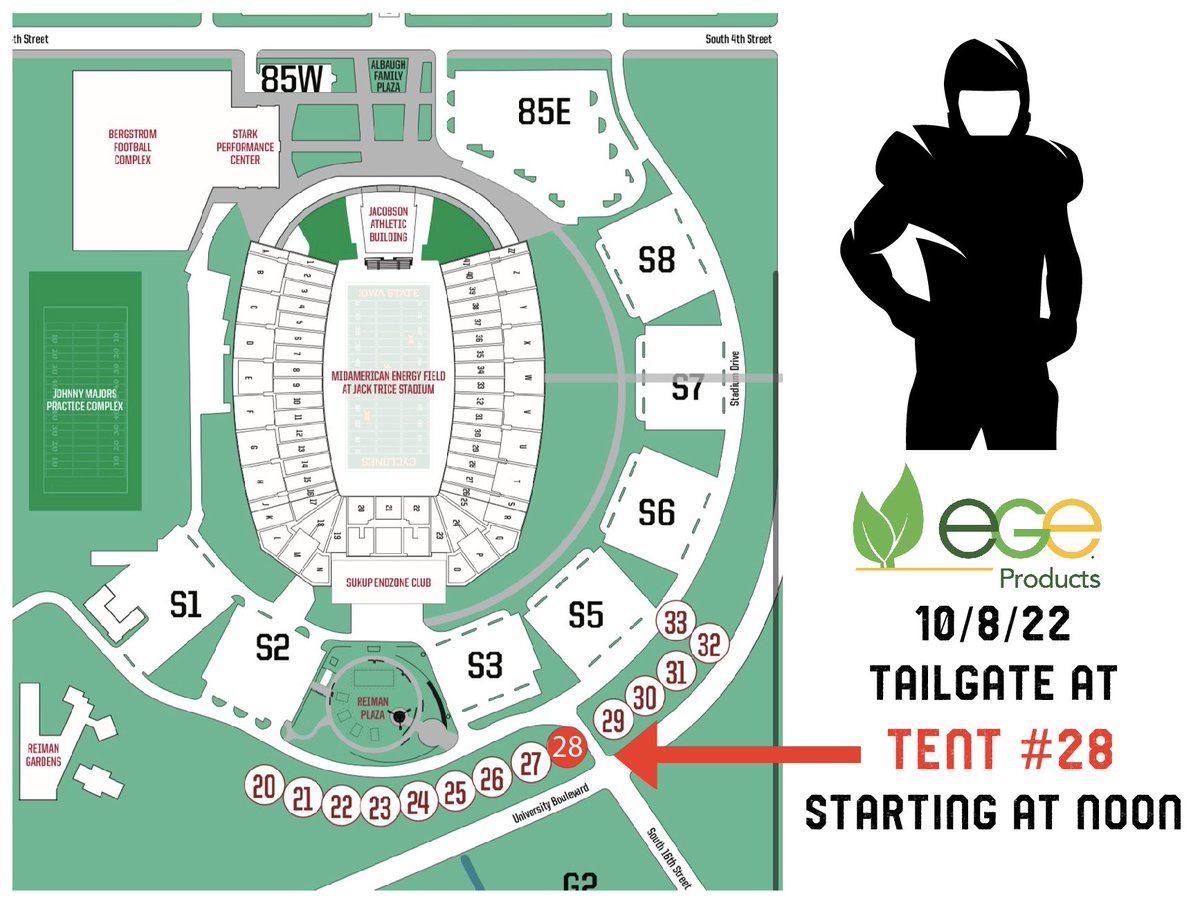 egebio's tweet photo. You can find us this weekend at Tent #28 at Jack Trice Stadium in Ames, IA!
We're kicking off the food and drinks at noon, so come on by and enjoy the afternoon with us! https://t.co/NQp5IPyrpW