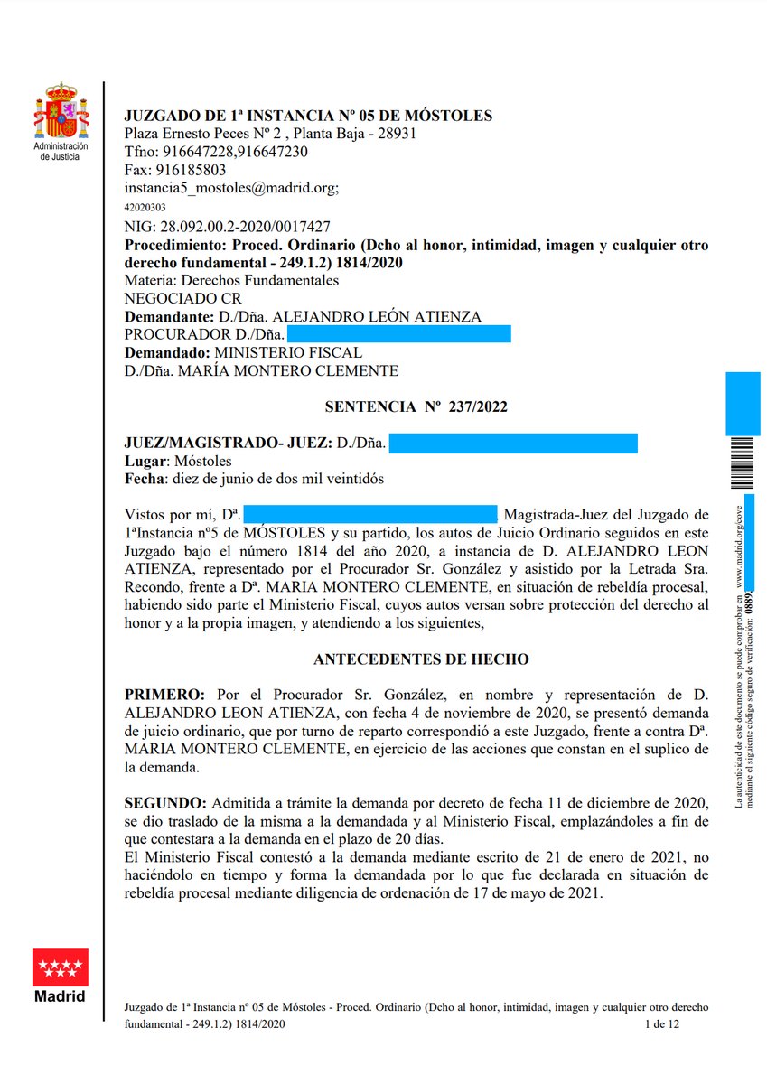 Jandrolion's tweet photo. ✨CONDENADA @MariaMonteroTFE ✨
Me debe 7500€ y la publicación de esta sentencia el Lunes, Miércoles, Viernes y Domingo en su cuenta de Twitter. Si no lo hace denunciaremos un QUEBRANTAMIENTO DE CONDENA.
#Laventanaindiscreta @NBAsturias @RadioInter_es
@7nn_Tv @ElCierreDigital https://t.co/zv1ynXDYMH