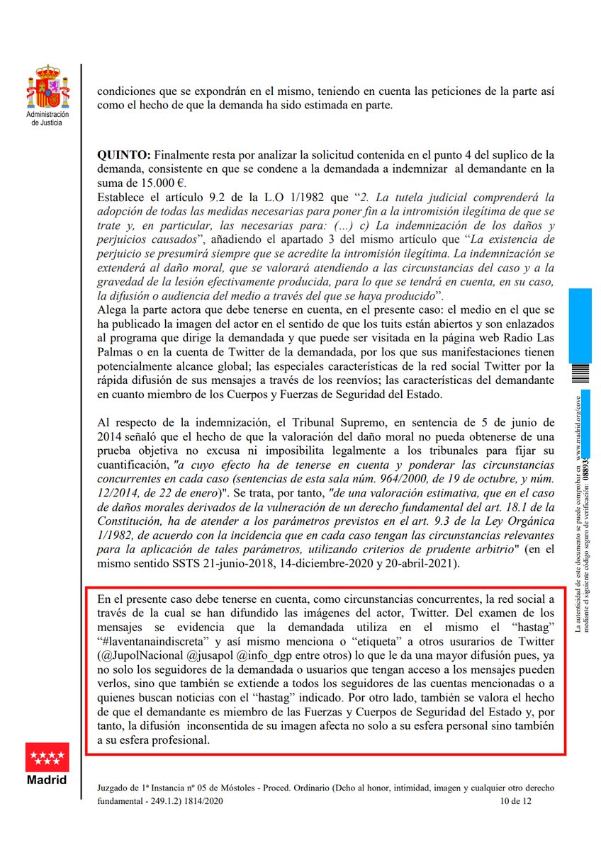 Jandrolion's tweet photo. ✨CONDENADA @MariaMonteroTFE ✨
Me debe 7500€ y la publicación de esta sentencia el Lunes, Miércoles, Viernes y Domingo en su cuenta de Twitter. Si no lo hace denunciaremos un QUEBRANTAMIENTO DE CONDENA.
#Laventanaindiscreta @NBAsturias @RadioInter_es
@7nn_Tv @ElCierreDigital https://t.co/zv1ynXDYMH