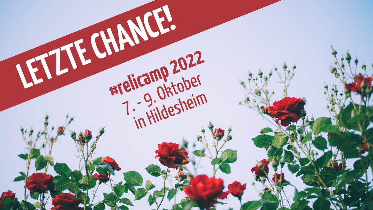 relicamp's tweet photo. Das Relicamp in Hildesheim findet dieses Wochenende statt und ihr könnt auch kurzentschlossen - in Präsenz oder online - dazustoßen. Wir wollen alle ermutigen, die bisher nicht fest zusagen konnten! Hier die Informationen: https://t.co/1YDY8Xf7yS #relichat #relilab #theobubble https://t.co/n1m48pFPhS