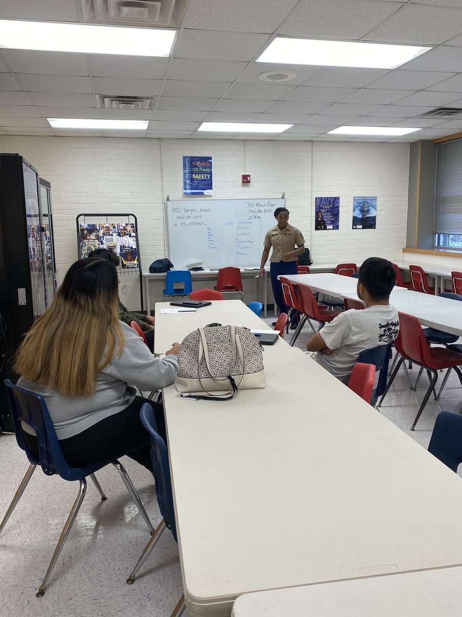 DLA would like to thank SSG Thompson from our local Marines recruiting office for sharing #newopportunities with some of our students today.
