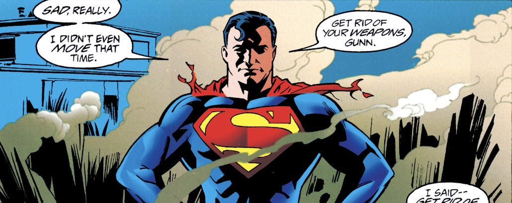 SupermanIn1990s's tweet photo. #Superman #DailyComicPanel from #TheAdventuresofSuperman 544 (Mar ‘97) T: 1997 - 11 by @KarlKesel #StuartImmonen @JoseMarzan &amp; @glenn_whitmore https://t.co/lxNbcqfzJZ