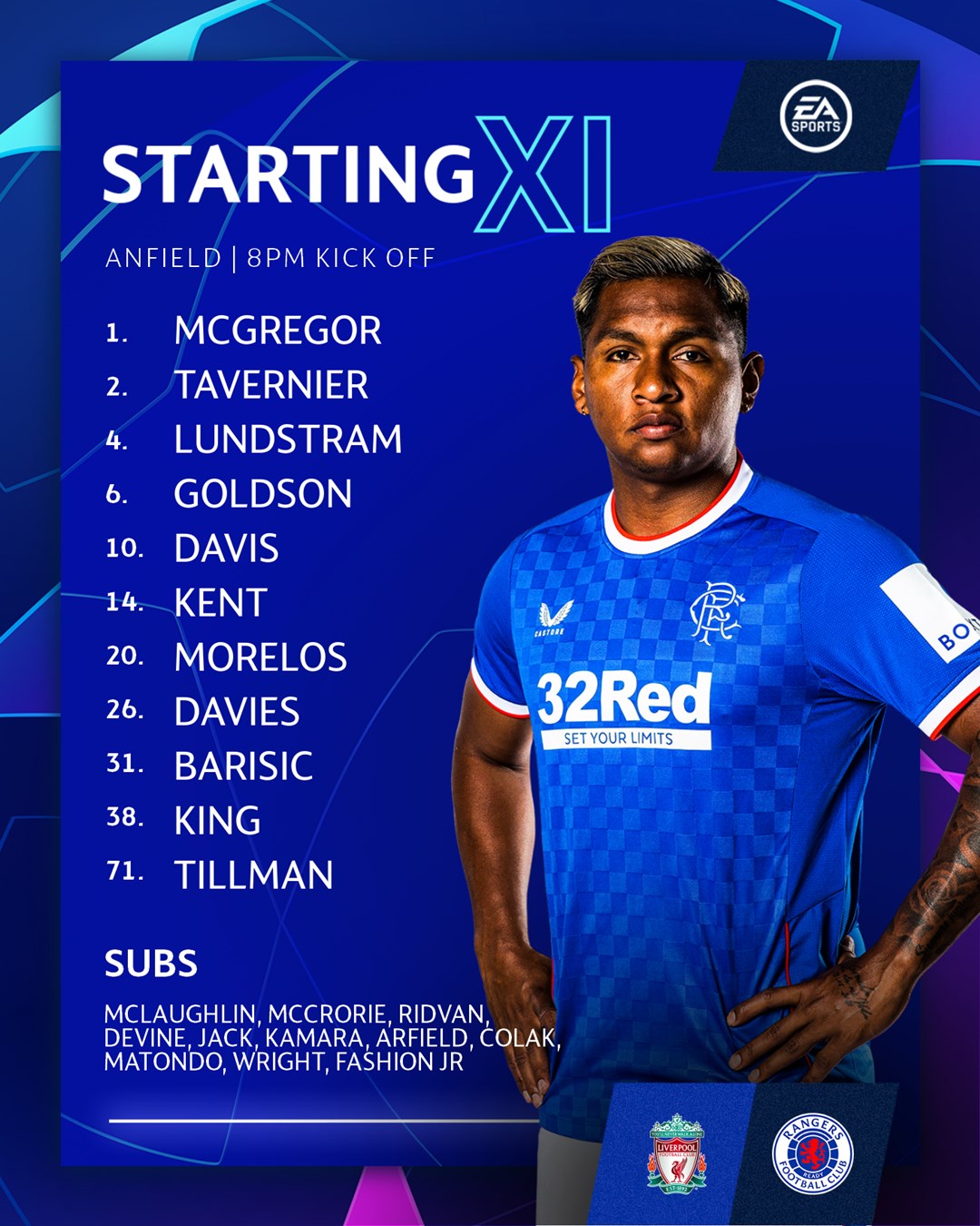 Rangers fc on sale new strip
