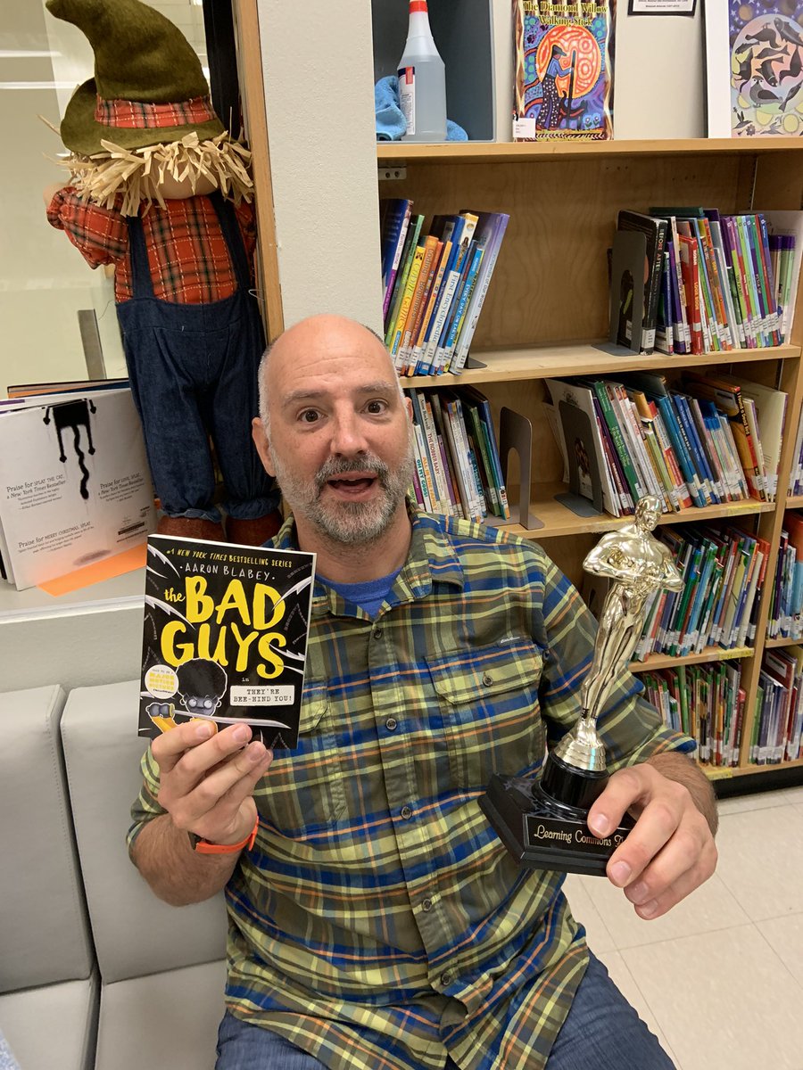 DHSTMah's tweet photo. Wow the Learning Common Oscar has many winners so far this week!!  The Month of September and first week of October winners as of Tuesday are Mr. Meuser and Ms. Garrah!  Waiting to see who else will join them! https://t.co/JV6YBRIMu8
