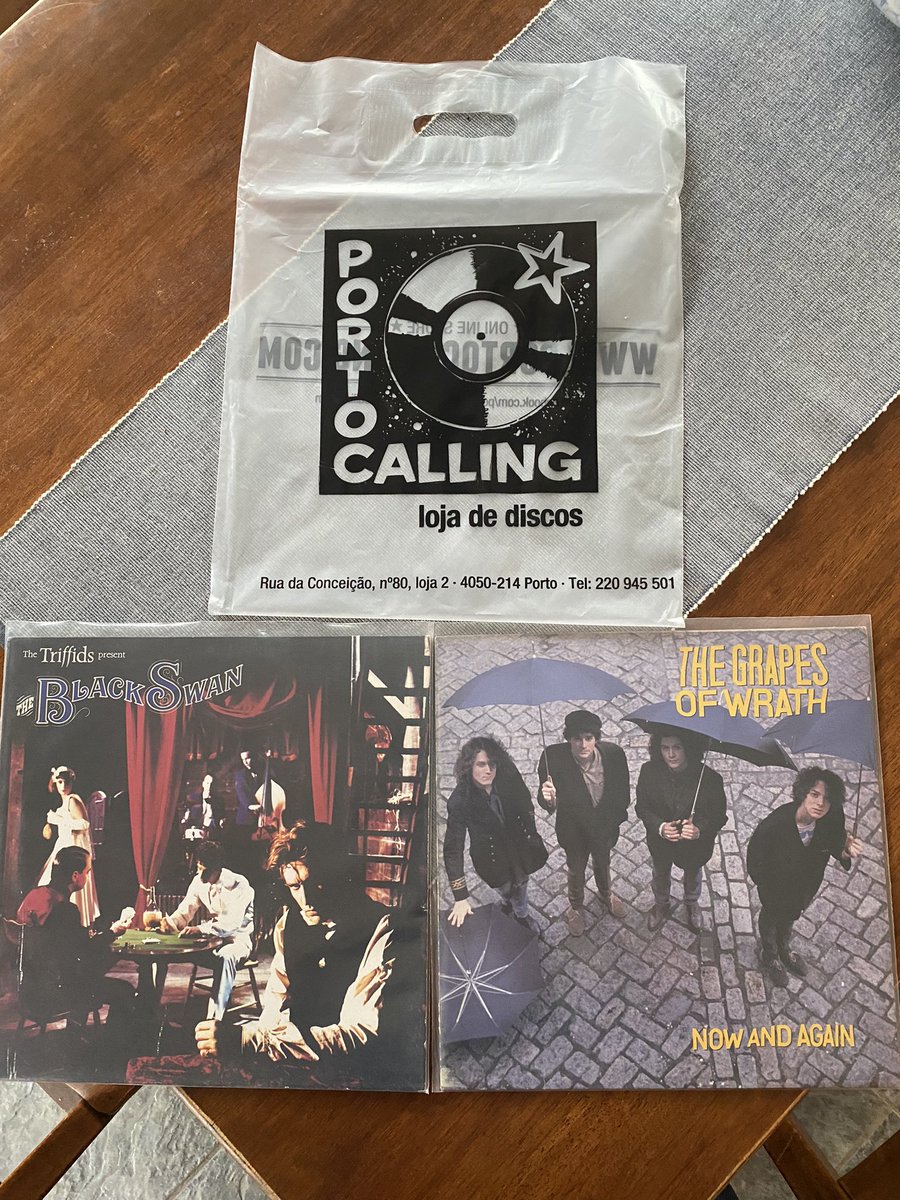 lewisdhead's tweet photo. Bought 2nd hand in Porto last weekend. Canadian jangle pop. #TheGrapesOfWrath. New to me #recommended @TheGrapesoWrath Also picked up @TheTriffids 😎😎 #PortoCalling https://t.co/obakhiY8VO