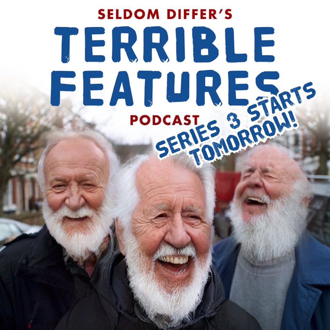 SeldomDiffer's tweet image. The new series of our podcast Terrible Features starts tomorrow! #podcast #comedypodcast