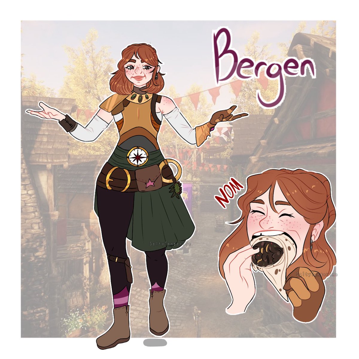SaltyTangerines's tweet photo. Bergen “Burrito Dwarf” 🌯
#oc #originalcharacter #dwarfoc #dndoc #dndart #ibisPaintX https://t.co/meXKu4AVqq