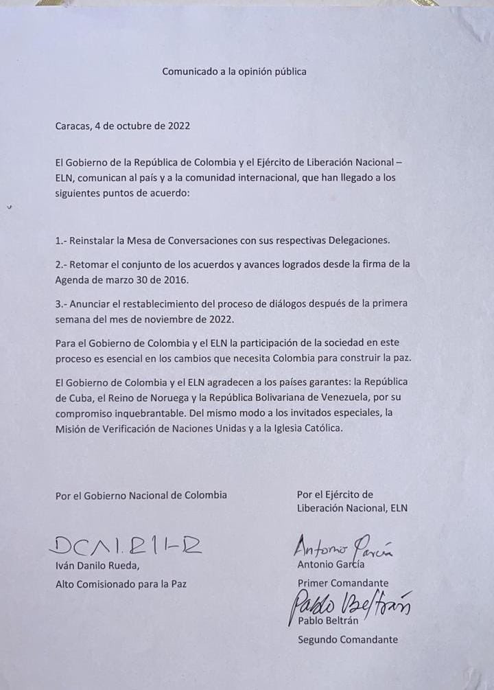 NoruegaenCOL's tweet image. Noruega felicita la decisión del gobierno de Colombia y el Ejército de Liberación Nacional, ELN, de reinstalar las negociaciones formales, un paso importante hacia la paz en Colombia. Agradecemos la confianza puesta en nosotros para continuar en nuestro rol como país garante.