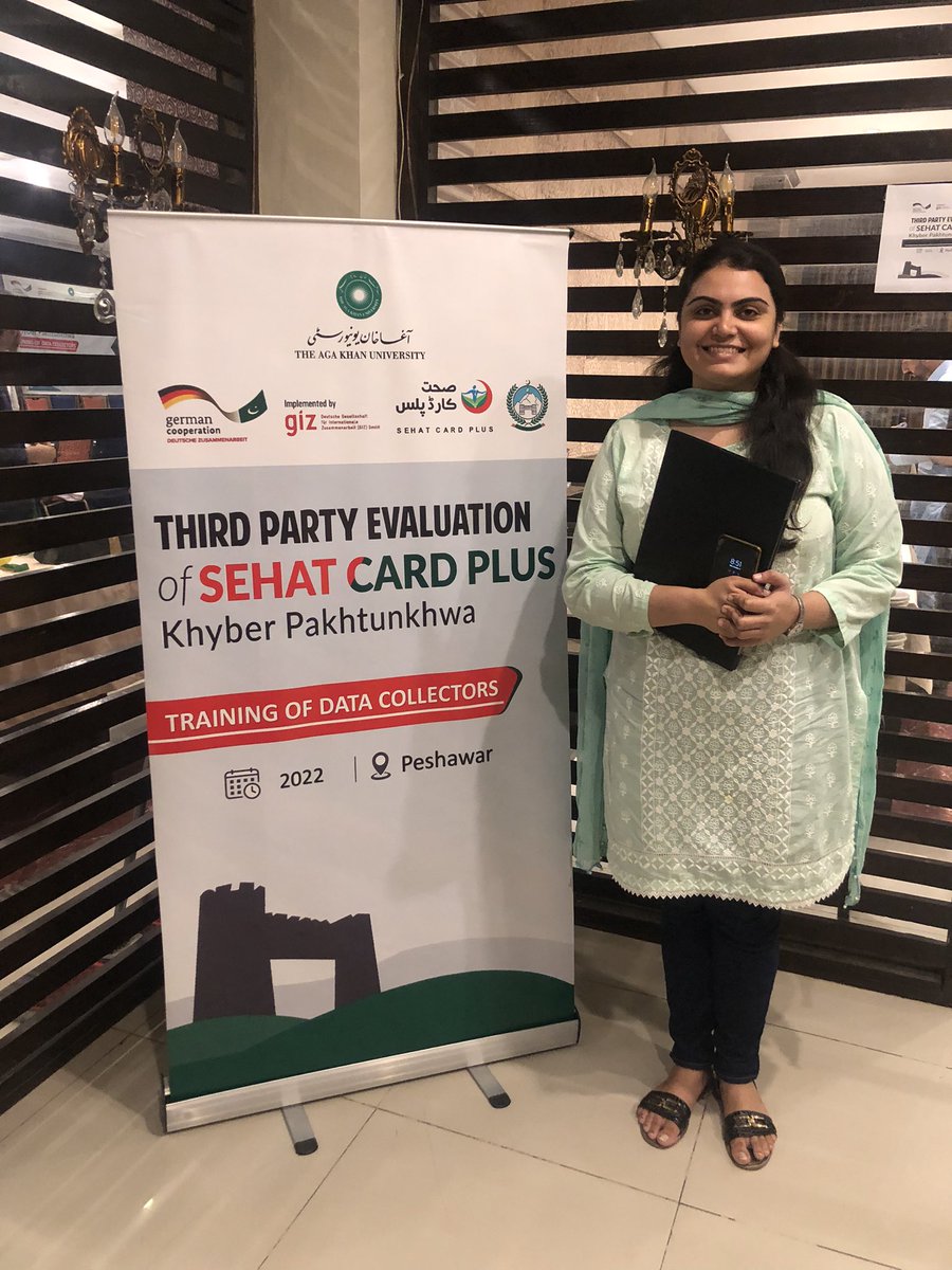 Shifa Habib (@shifa_habib) on Twitter photo Our youngest team member, <a href="/AsmaMerchant2/">Asma Merchant</a>, <a href="/AKUGlobal/">Aga Khan University</a> MBBS’21, Dean’s Research Fellow, on her maiden trip to #Peshawer is conducting an exciting review of treatment outcomes for users of #SehatCardPlus at tertiary hospitals in Peshawer
#ThirdPartyEvaluationofSehatCardPlusKP Our youngest team member, <a href="/AsmaMerchant2/">Asma Merchant</a>, <a href="/AKUGlobal/">Aga Khan University</a> MBBS’21, Dean’s Research Fellow, on her maiden trip to #Peshawer is conducting an exciting review of treatment outcomes for users of #SehatCardPlus at tertiary hospitals in Peshawer
#ThirdPartyEvaluationofSehatCardPlusKP
