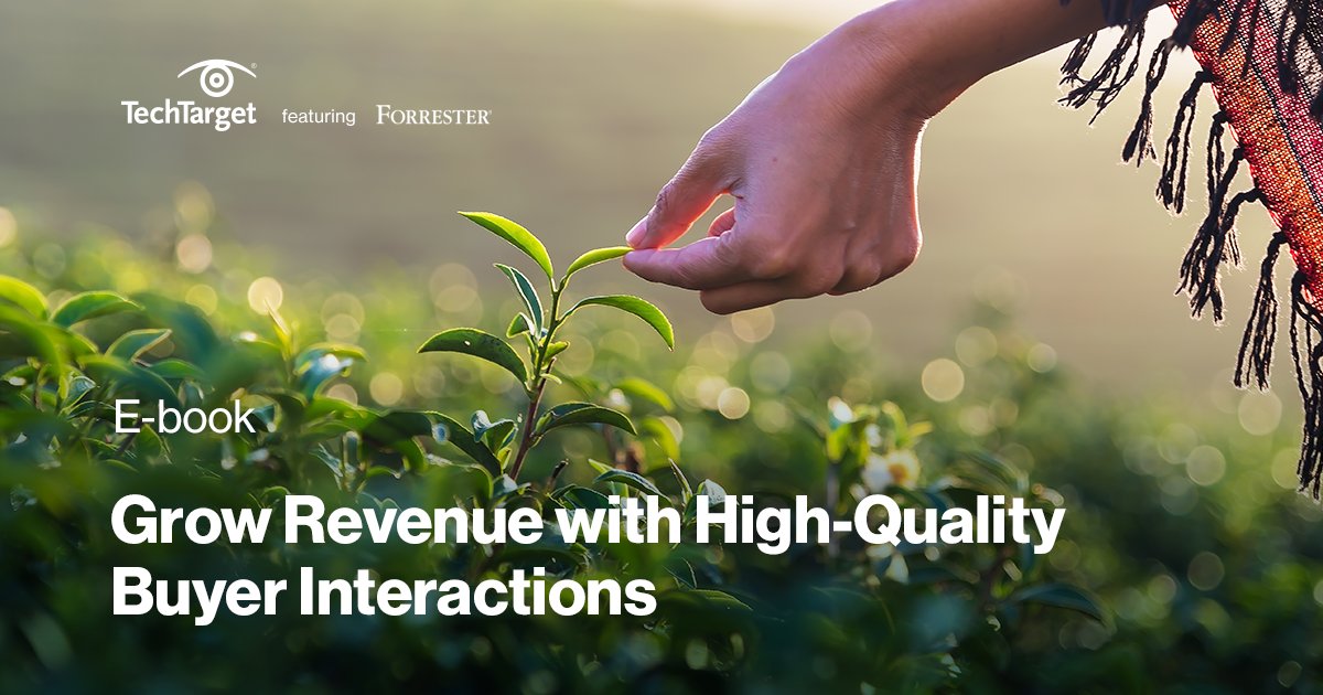 Want to learn how your sales organization can deliver higher quality interactions at every step of the buyer’s journey? ✈️ Download the @TechTarget + @forrester's e-book, Beyond Activity Measures: Increase SDR Yields by Focusing on Quality here: bit.ly/3f33BxB