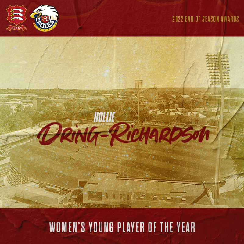 EssexCricket's tweet photo. 🏆 The Women's Young Player of the Year award goes to...

...Hollie Dring-Richardson 🎉

#EssexCricketAwards

Watch Here ⤵️⤵️⤵️