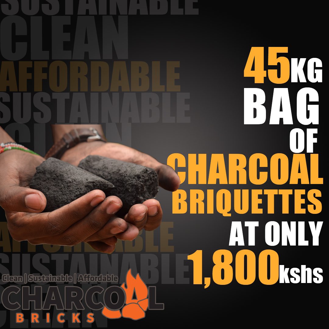 KeBricks's tweet photo. #charcoalbricks #clean #sustainable #affordable #briquettes #savetheplanet🌍 #savemoneylivebetter https://t.co/u5iYlxI9eC