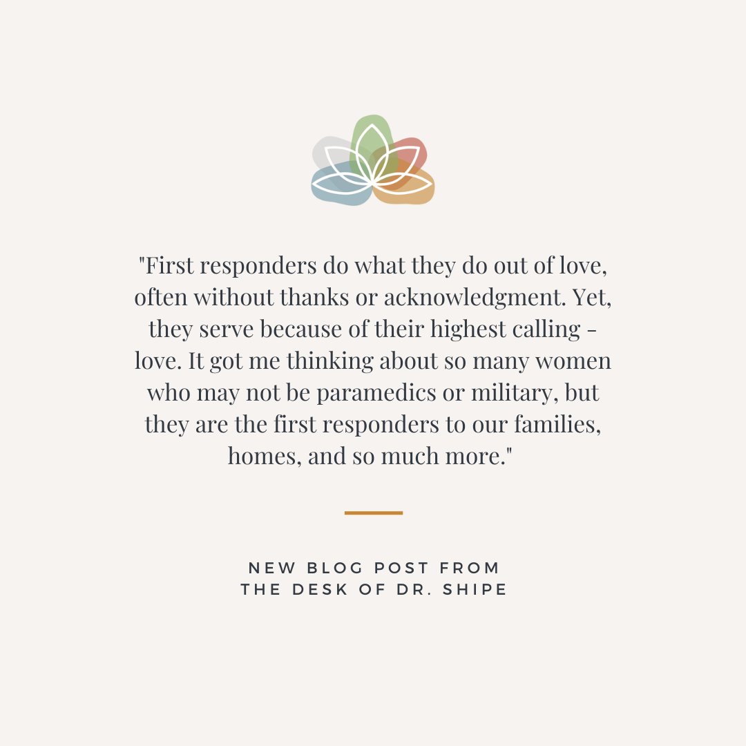 DoctorShipe's tweet image. New Blog Post from the Desk of Dr. Shipe

"First responders do what they do out of love, often without thanks or acknowledgment. Yet, they serve because of their highest calling - love."

Read more here: traditionalchinesehealing.com/post/first-res…