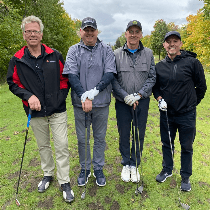 Lubecore's tweet photo. Many thanks to our skilled #Lubecore #golfer #foursome Gertjan Dommerholt of Lubecore, Ed Loeprich of #Toromont Cat, Chris Peavoy of #AECON, and Joe Ditaranto of #Ideal Lease Rental at the #Milton District #Hospital Foundation #Golf #Tournament! https://t.co/o5Yen7KrNI https://t.co/3Gh80jsBvQ
