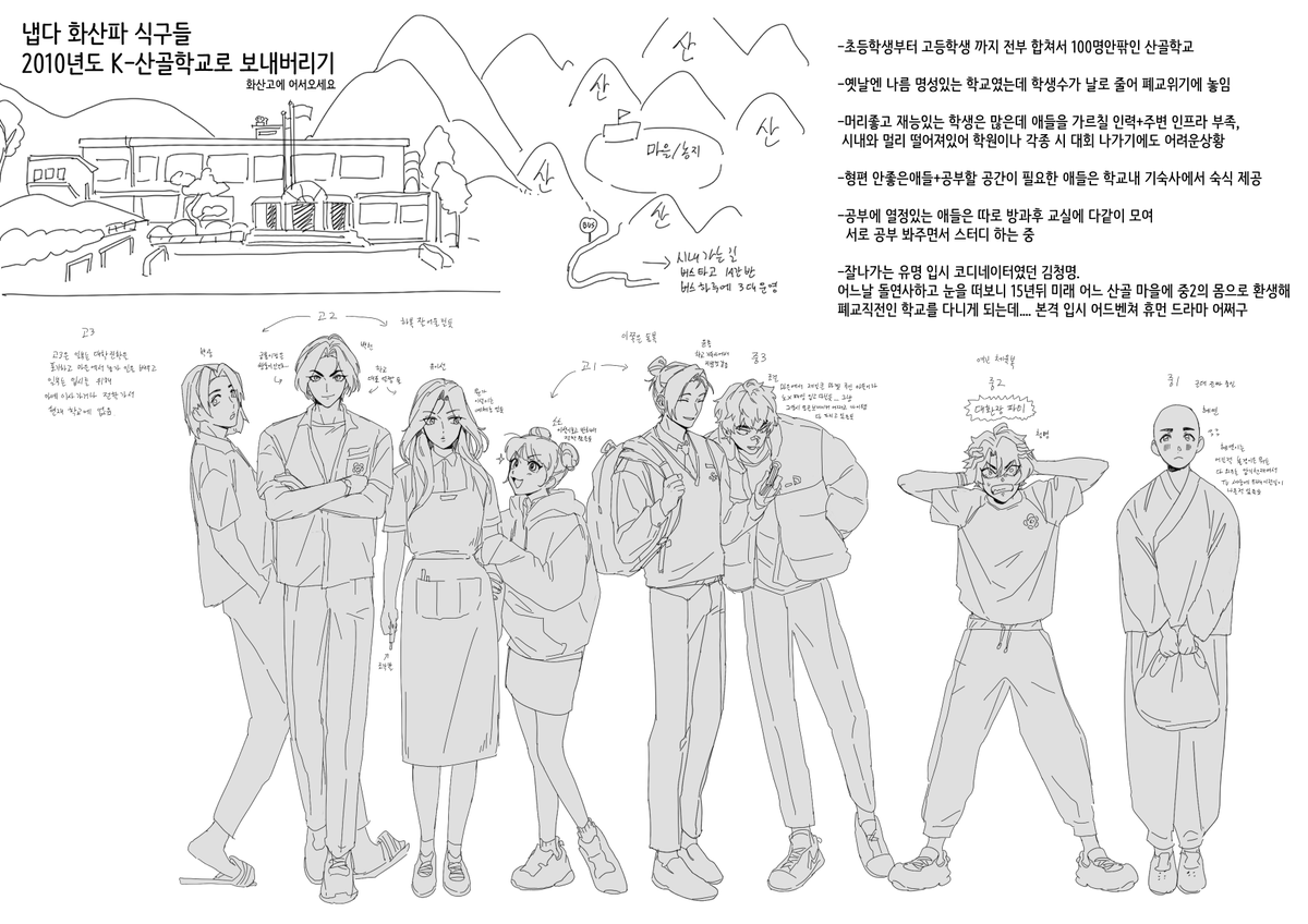 화귀 K-입시 AU
그래요 저는 얘네들이 기말고사 끝나고 다같이 버스타고 시내 놀러나가 피시방가서 게임하고 노래방가고 인형뽑기하고 교X문고가서 문제집사고 분식집가서 떡볶기10인분에 오뎅군만두김말이김밥라면사리계란치즈주먹밥추가 배터지게 먹은 담에 버스타고 오는길에 조는걸 보고싶었습니다